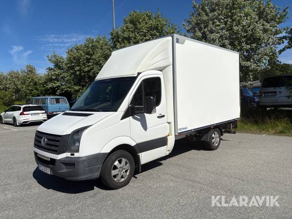 Skåpbil Volkswagen Crafter volymskåp med bakgavellyft