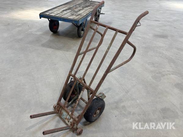 Säckkärra för kabeltrumma
