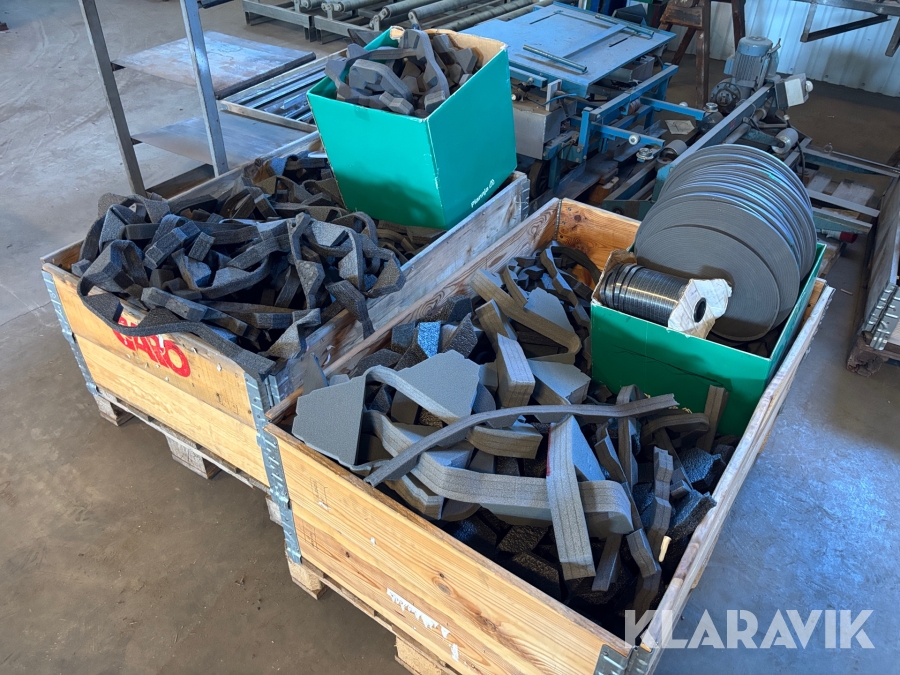 Parti med diverse profilband