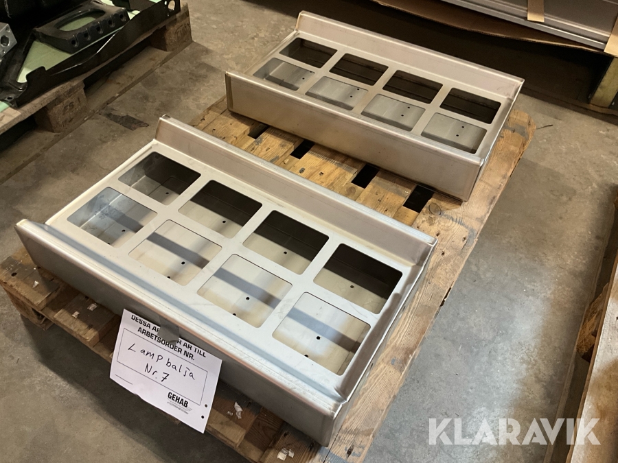 Lampbalja rostfri, 2 st