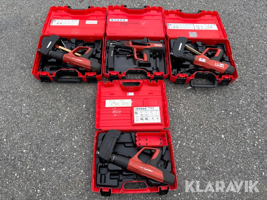 Bultpistoler Hilti DX 5, DX 6 och DX 76 PTR