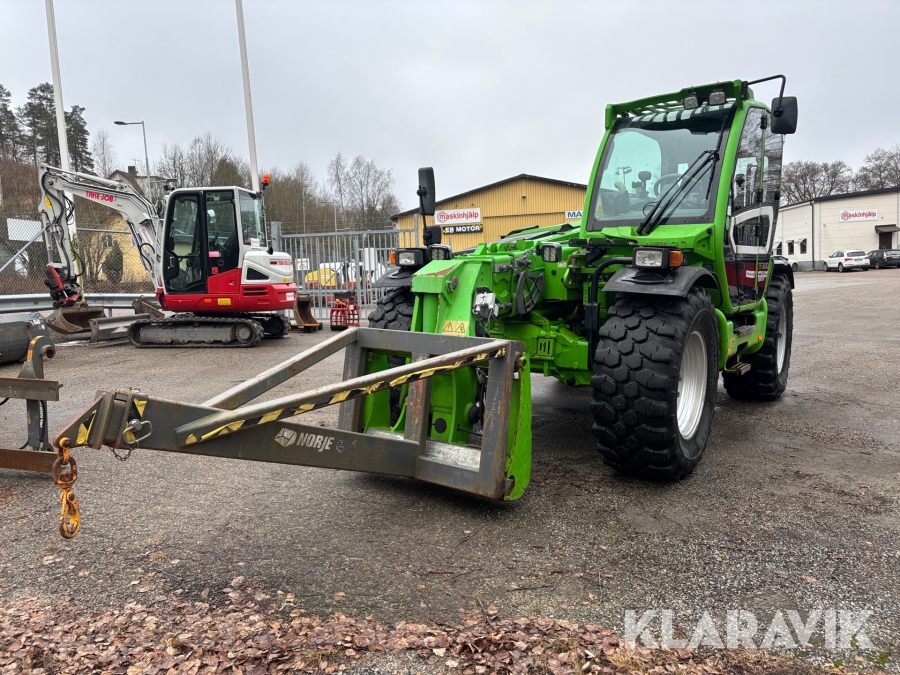 Teleskoplastare Merlo TF38.10TTCS.140 + Skopa, Gafflar & Kranarm