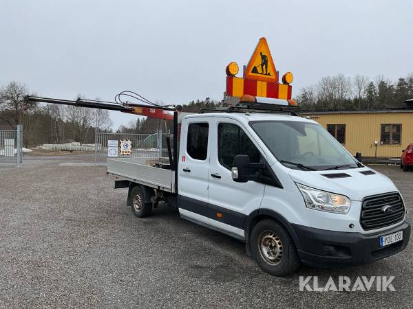 Ford Transit 350 dubbelhytt 2,0TDCi med kran