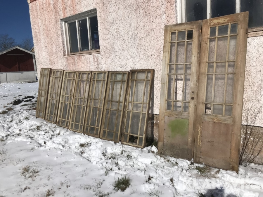 Fönster & Dubbeldörr till glasveranda