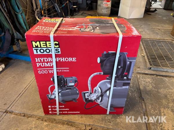 Vattenpump med hydrofor Meec Tools 600W