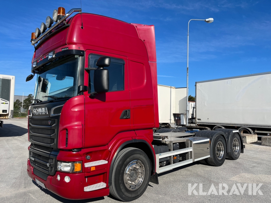 Dragbil Scania R500 v8 6x4 med containerlås & vbg drag