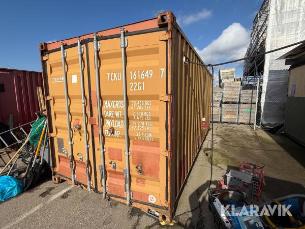 Maskinfylld Container 20 fot, Isolerad