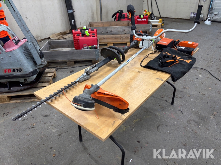 Parti med trädgårdsmaskiner Husqvarna, STIHL