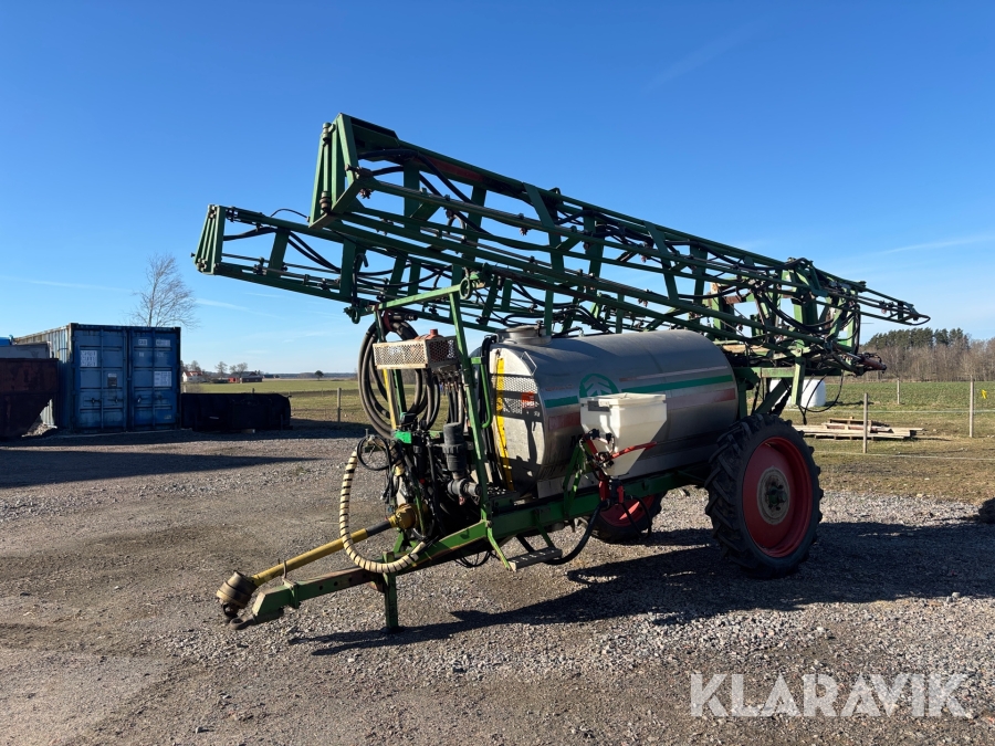 Växtskyddsspruta Moteska Arag bravo180s rostfri tank 2500Liter 24meter