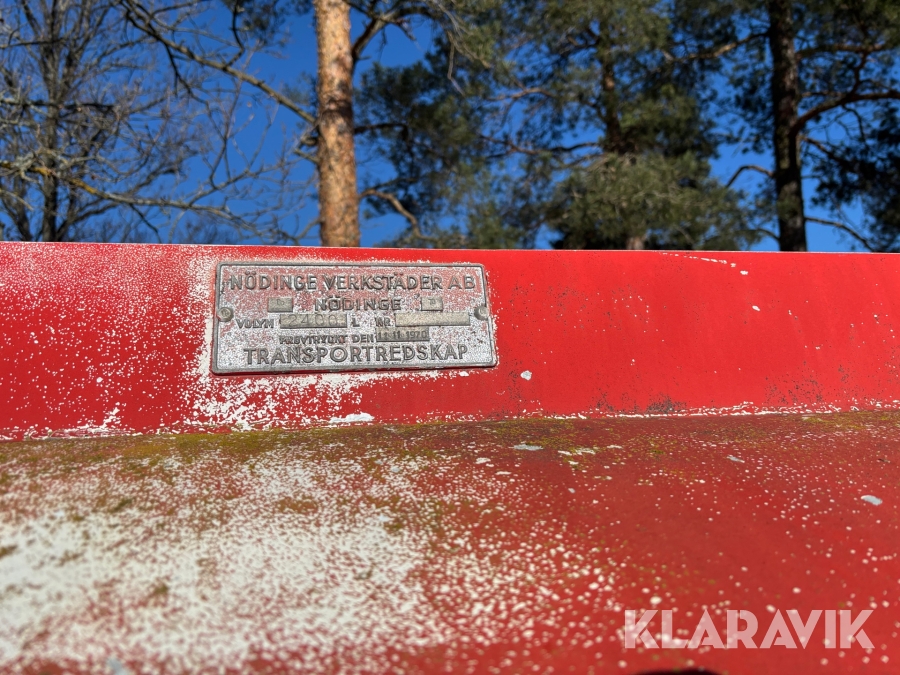 Vattentank på lastväxlarram