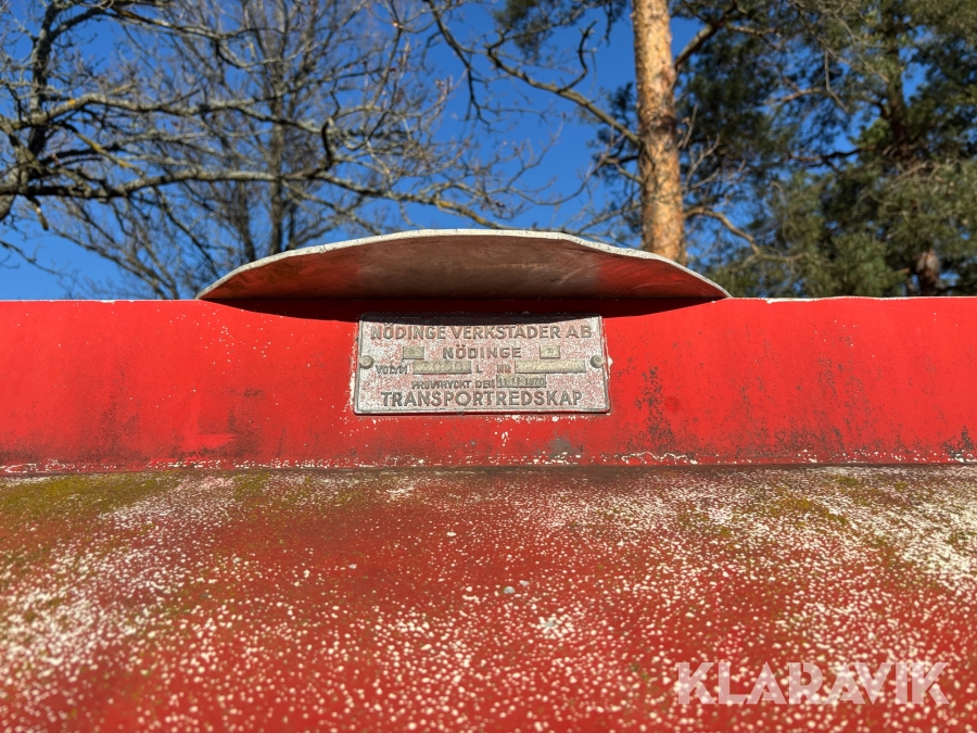 Vattentank på lastväxlarram