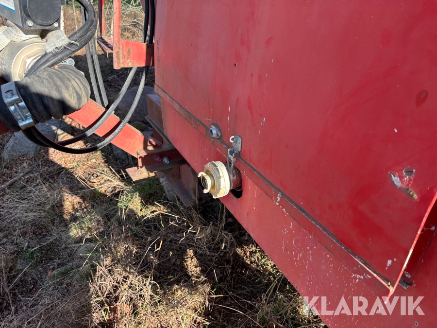 Vattentank på lastväxlarram