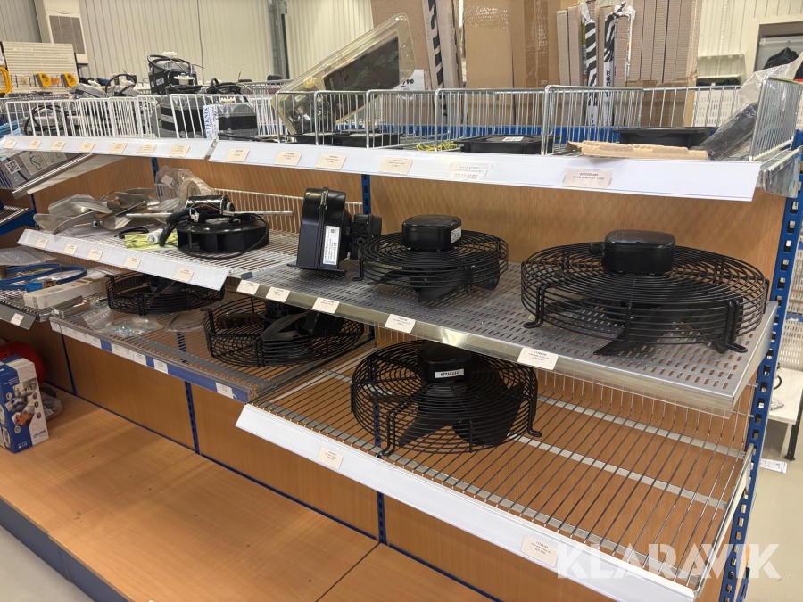 Parti med blandade fläktar och fläktmotorer