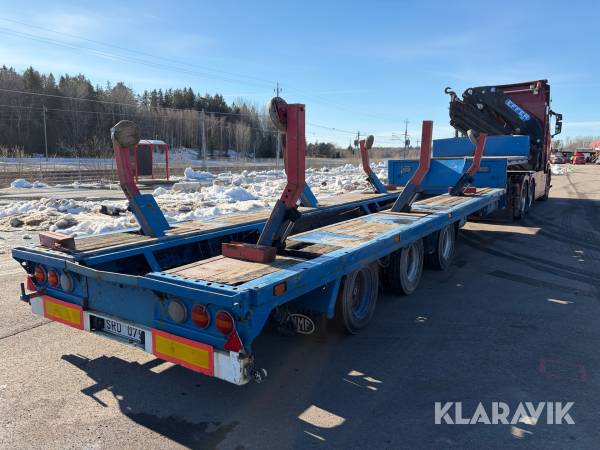 Båttrailer Krone SD med hydrauliska stöttor och kölficka