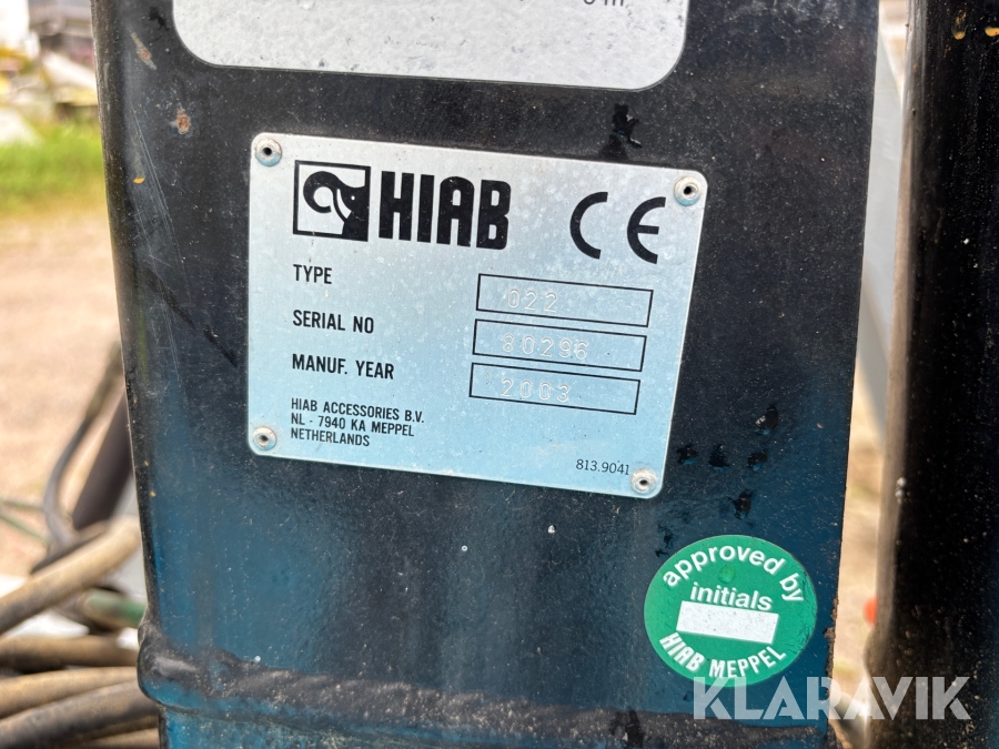 Kranflak Hiab 022T