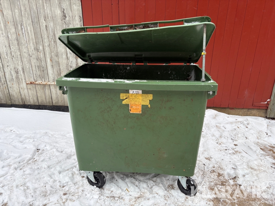 Sopkärl PWS på pivothjul 660 liter