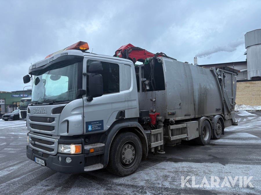 Kranbil Sopbil Scania P360