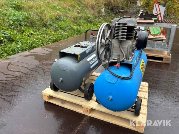 Kompressor Alab LT100 med extra tank