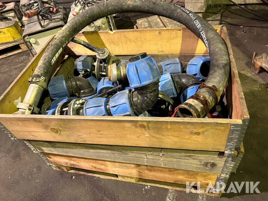 Kopplingar AHL med avstängningsventiler