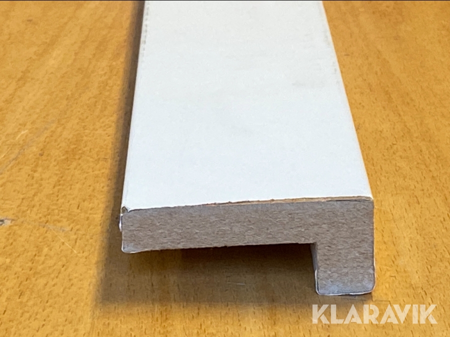 Klackfoder folierad MDF 28x50x2440mm & 28x70x2440mm Vit 36st