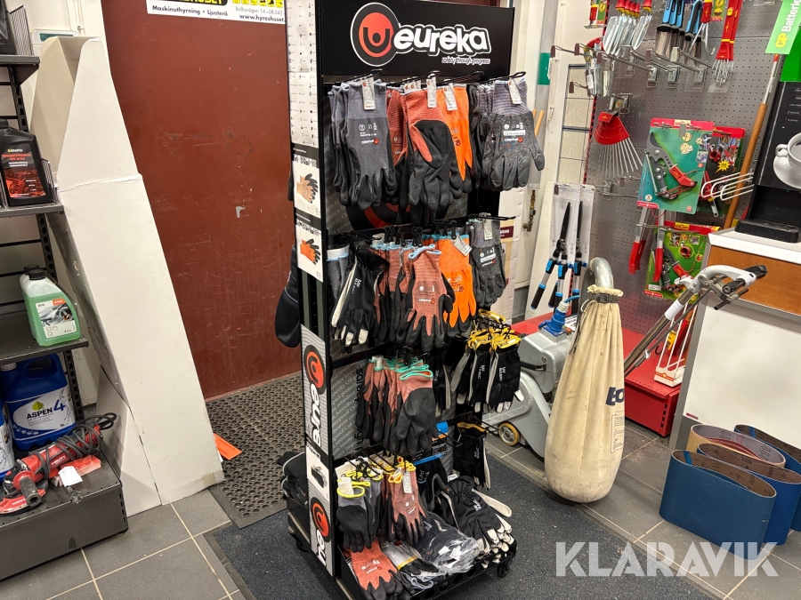Arbetshandskar ca 140st med ställning
