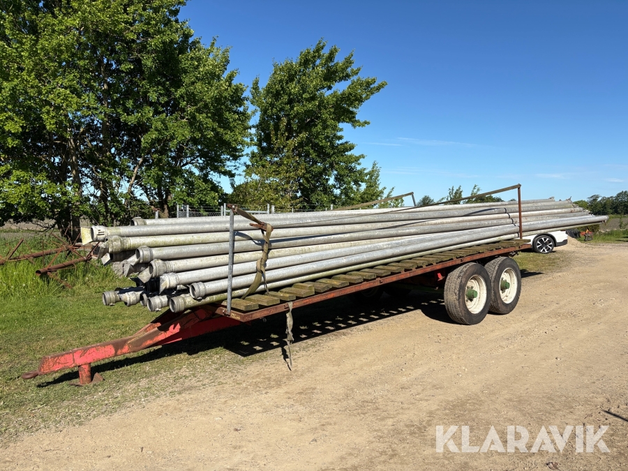 Bevattningsrör ca 64 st med vagn