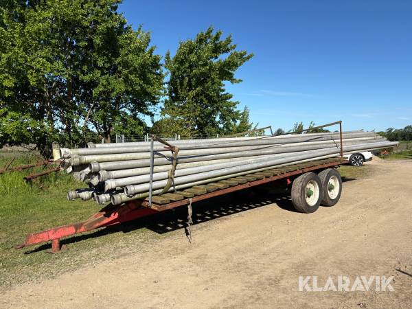 Bevattningsrör ca 64 st med vagn