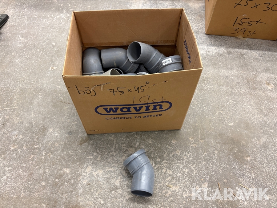 Avloppsrör/Böj Pipelife 75x45*