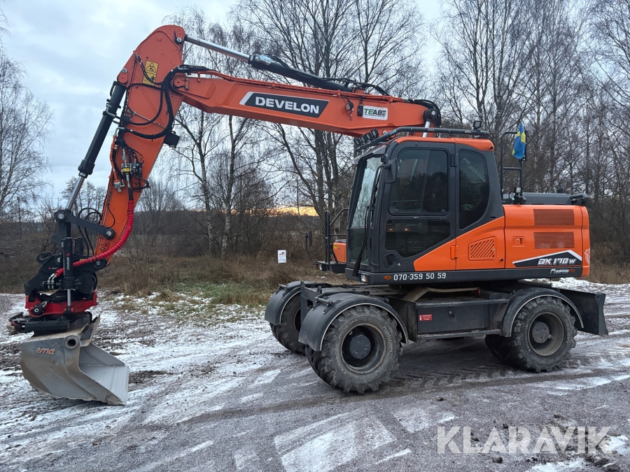Grävmaskin Develon DX170W