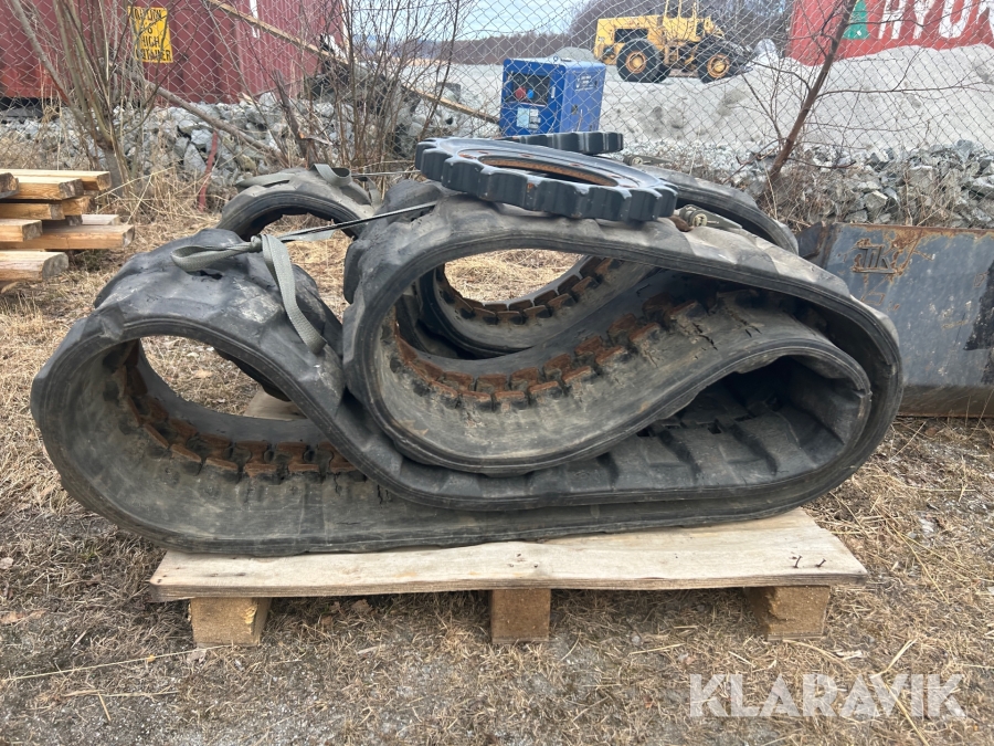 Band med drivhjul till 5 tons grävmaskin