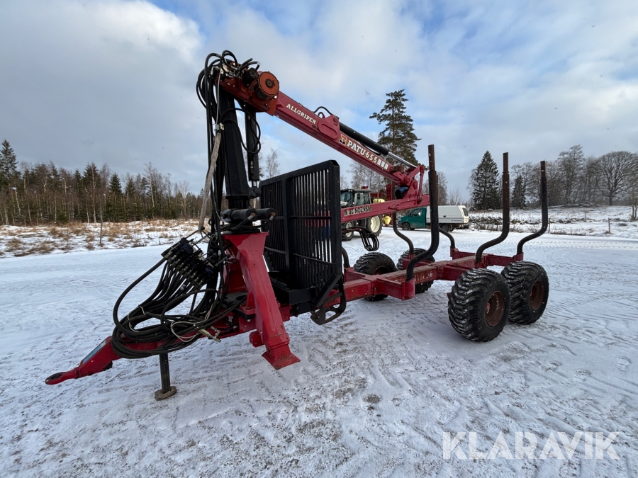 Skogsvagn Kesla Patu 110 med  655 kran