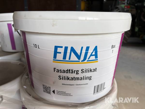 Fasadfärg Finja Silikat Vit