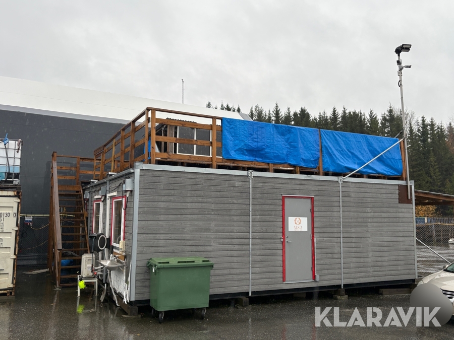 Isolerad kontorsmodul 3st 20-fots container
