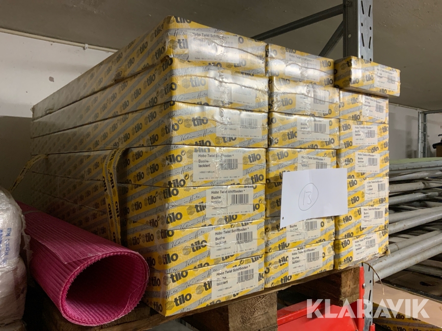 Parkettgolv Tilo 3-stav UV-lack 9mm 44m2