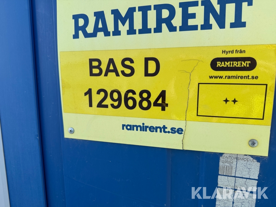 Kontorsmodul Containex Bas D, Mariestad, Klaravik auktioner