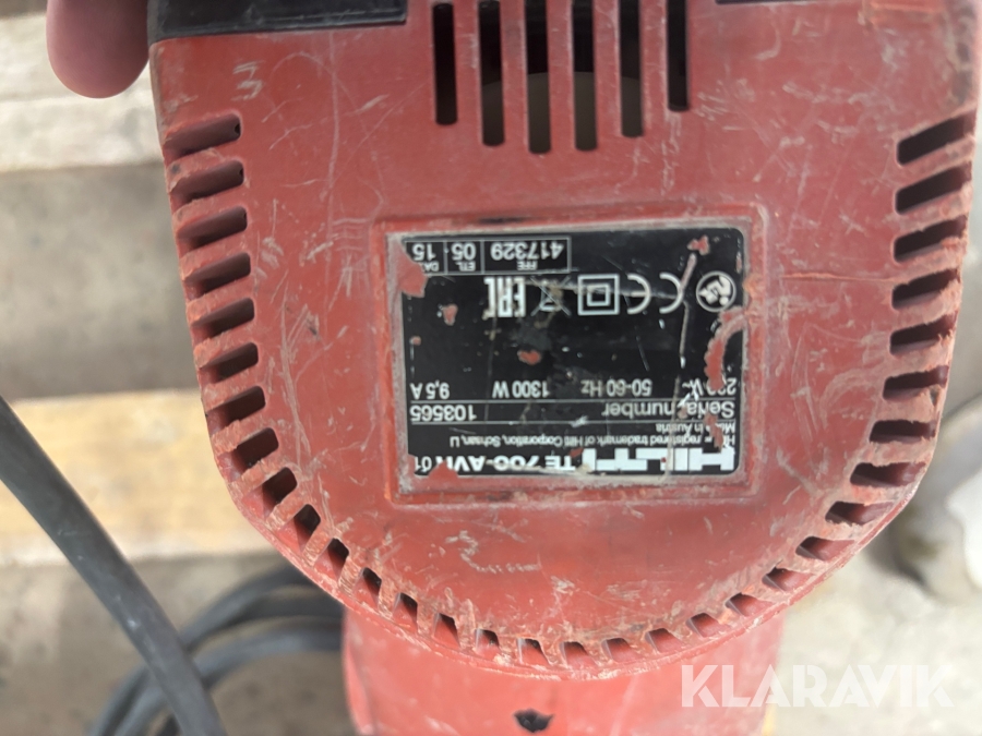 Mejselhammare Hilti TE 700 AVR, Varberg, Klaravik auktioner