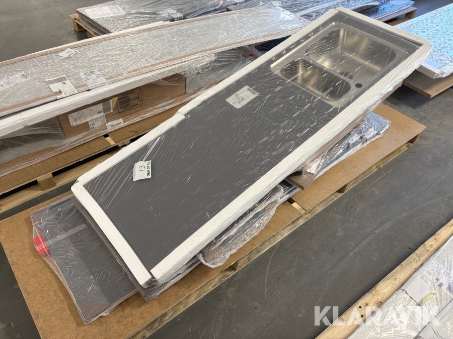 Bänkskiva med nedsänkt ho Marbodal 1st pall