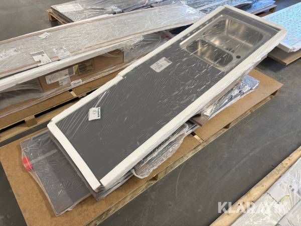 Bänkskiva med nedsänkt ho Marbodal 1st pall