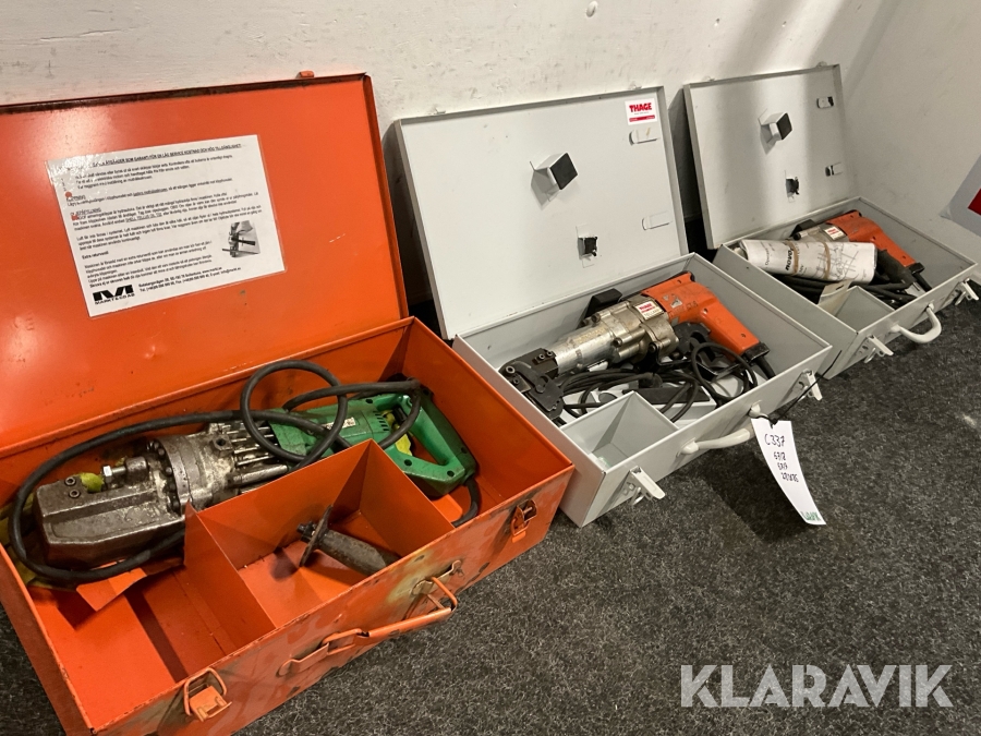 Klippverktyg 3st Bendof och Novopress