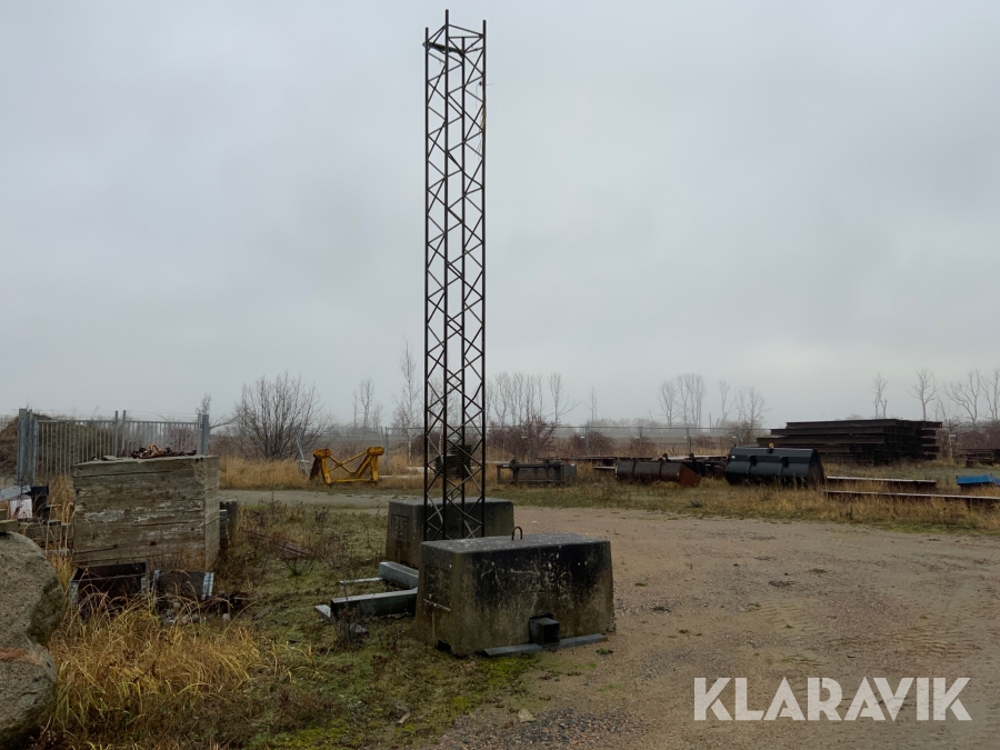 Mast med fundament 6 m