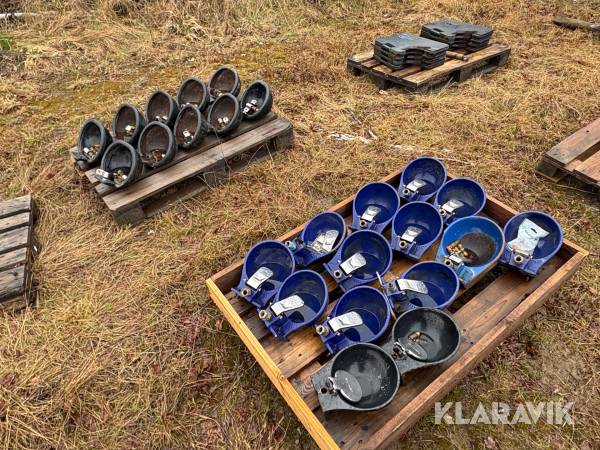 Vattenkoppar Alfa Laval och Foga 12+10+2st