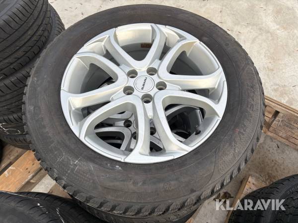 Dubbade vinterdäck med fälg Continental VikingContact 7 225/60R17 4 st