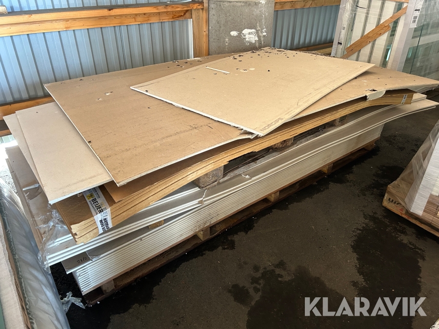 Gipsskivor i diverse storlekar