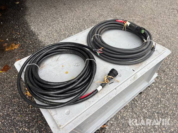 Kabel till släpvagnskoppling 7 poliga - 2 st