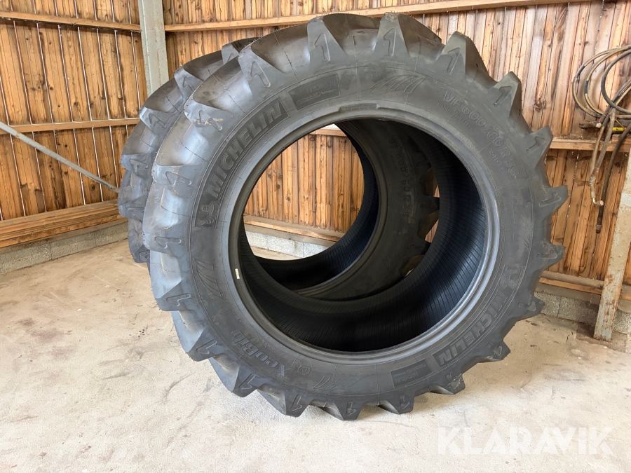 Traktordäck 600/60 R38 Michelin 2 st