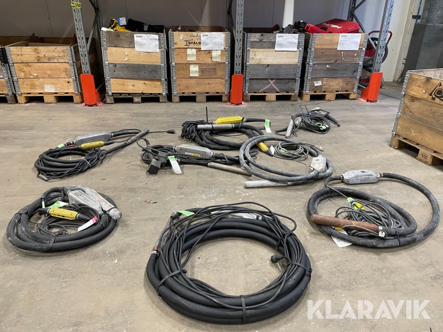 Diverse Väggstavar, valvstavar Atlas Copco, Wacker Neuson 8st