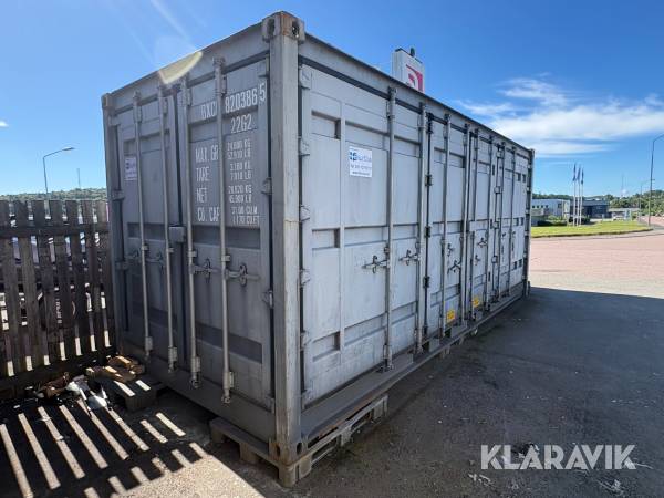 Container 20 fot  med öppningsbar långsida