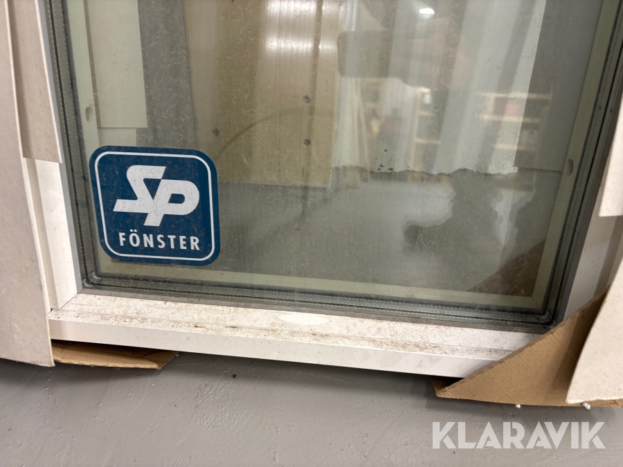 Fönster SP fast 6x12 aluminium utsida