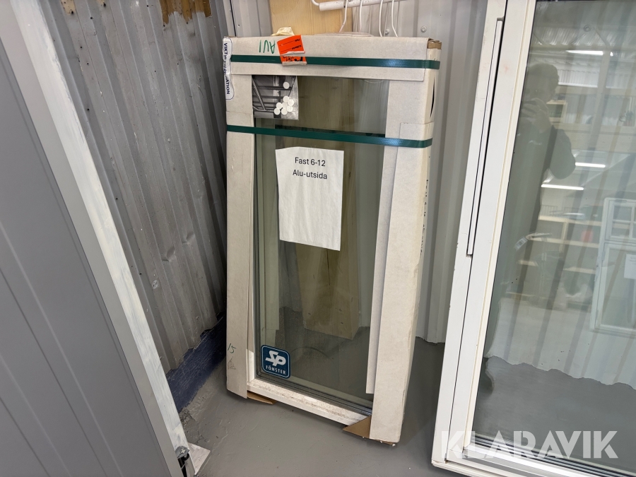 Fönster SP fast 6x12 aluminium utsida