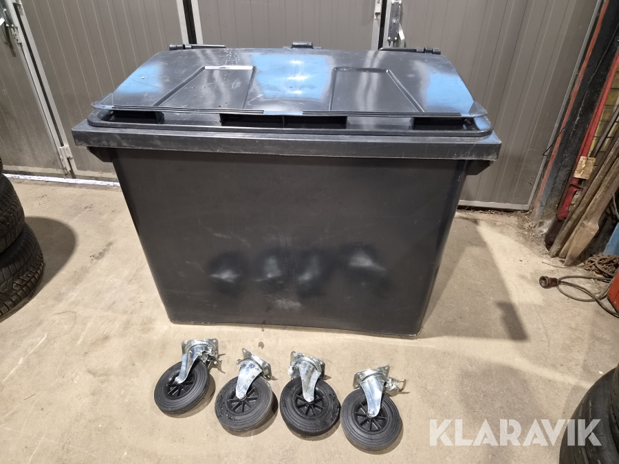 Kärl med lock PWS 660 liter